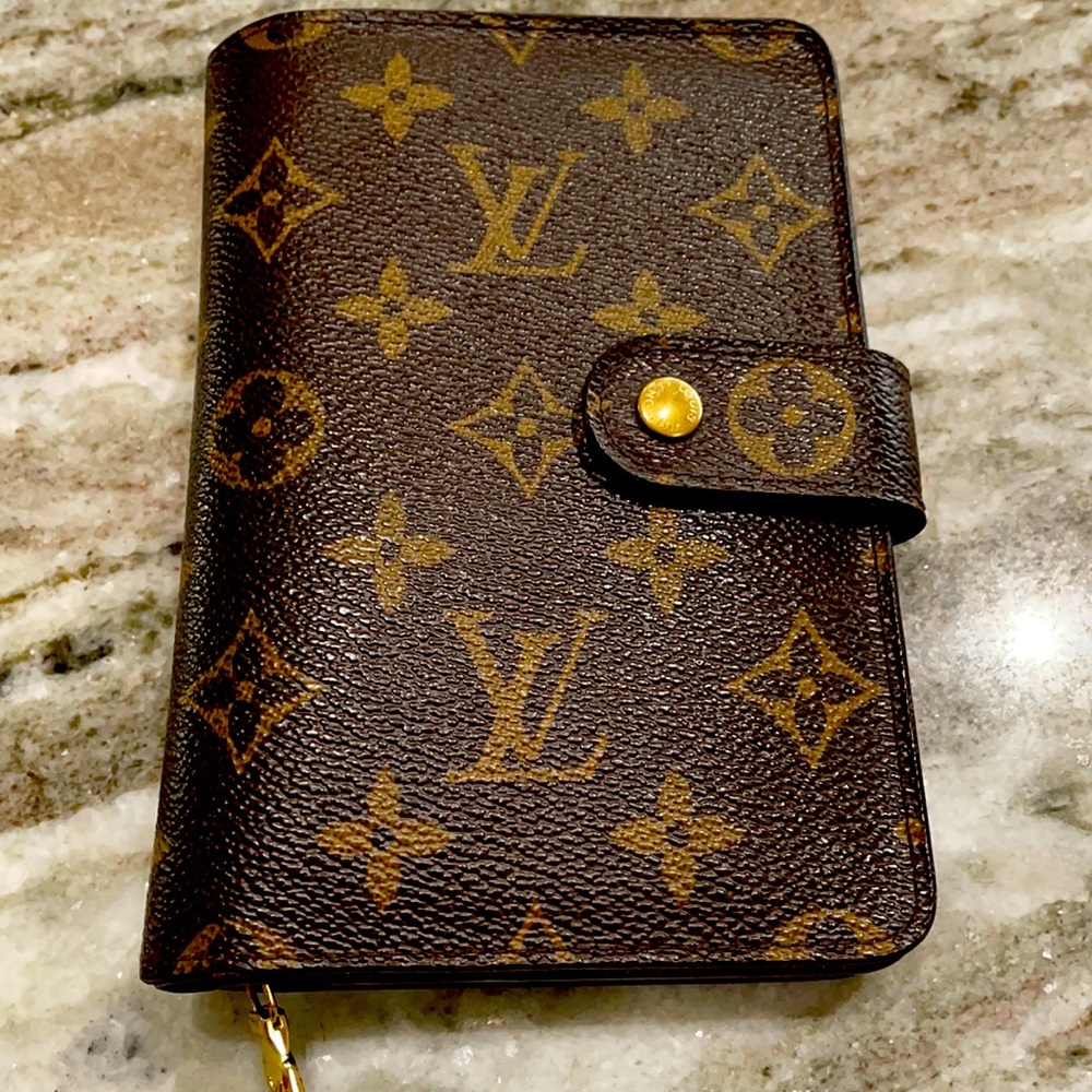 Authentic LV Porto papier zip wallet